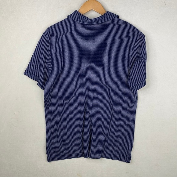 Rodd & Gunn Dark Blue Navy Striped Short Sleeve Sports Fit Cotton Polo Size XL - Picture 4 of 6